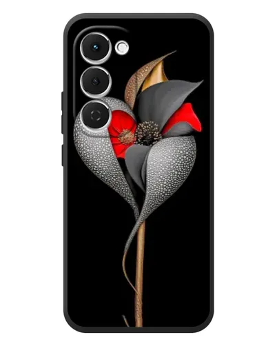 Чехол для TECNO Spark 40 Pro Plus с картинкой «Серебряный фантазийный цветок» Чехол для TECNO Spark 40 Pro Plus с картинкой «Серебряный фантазийный цветок»