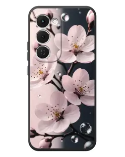 Чехол для TECNO Spark 40 Pro Plus с картинкой «Нежная сакура и капли»