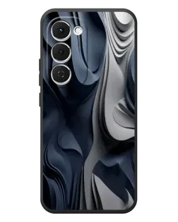 Чехол для TECNO Spark 40 Pro Plus с картинкой «Объемные синие складки»