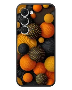 Чехол для TECNO Spark 40 Pro Plus с картинкой «Объемные оранжевые сферы»