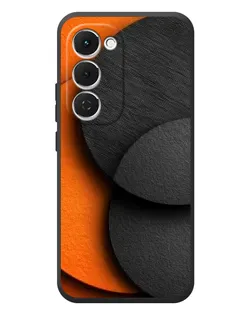 Чехол для TECNO Spark 40 Pro Plus с картинкой «Геометрия оранжевых кругов»
