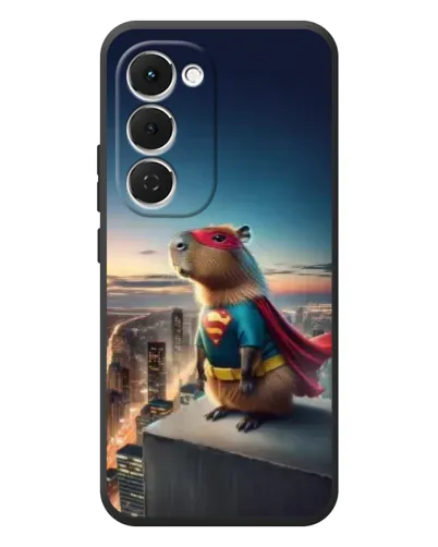 Чехол для TECNO Spark 40 Pro Plus с картинкой «Капи-мен супергерой»