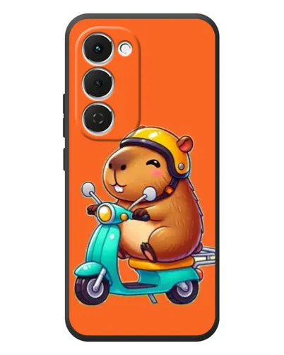 Чехол для TECNO Spark 40 Pro Plus с картинкой «Капибара на скутере»