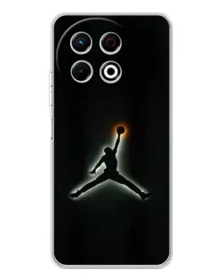 Чехол для TECNO Spark 40 Pro с картинкой «Jordan Gradient Logo»