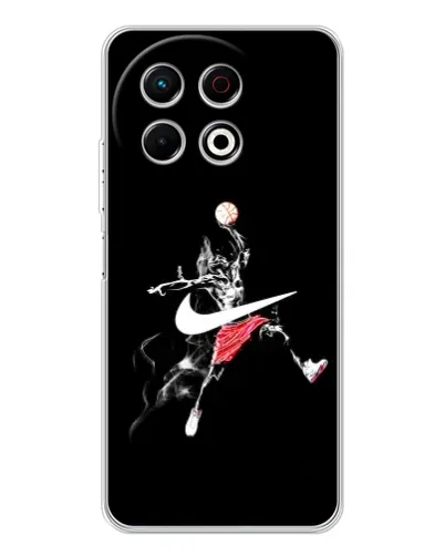 Чехол для TECNO Spark 40 Pro с картинкой «Jordan Jumpman» Чехол для TECNO Spark 40 Pro с картинкой «Jordan Jumpman»