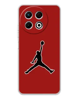 Чохол для TECNO Spark 40 Pro з картинкою «Jordan Red Back» Чохол для TECNO Spark 40 Pro з картинкою «Jordan Red Back»