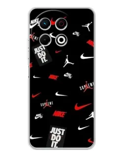 Чохол для TECNO Spark 40 Pro з картинкою «Nike Mix Pattern» Чохол для TECNO Spark 40 Pro з картинкою «Nike Mix Pattern»
