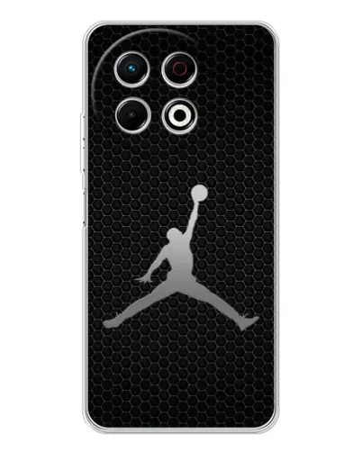Чехол для TECNO Spark 40 Pro с картинкой «Jordan Dark Carbon» Чехол для TECNO Spark 40 Pro с картинкой «Jordan Dark Carbon»