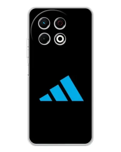 Чехол для TECNO Spark 40 Pro с картинкой «Adidas Cyan Logo»