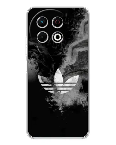 Чехол для TECNO Spark 40 Pro с картинкой «Абстрактный дым Adidas»