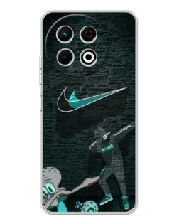 Чехол для TECNO Spark 40 Pro с картинкой «Спортивный арт Nike»
