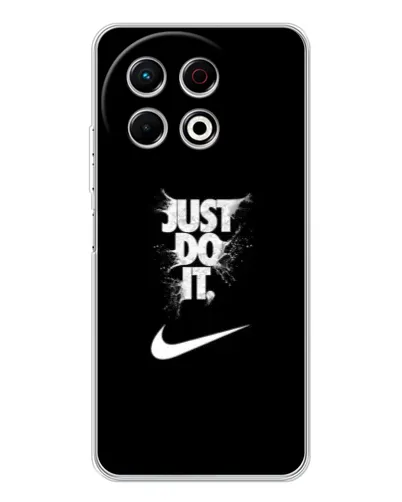 Чехол для TECNO Spark 40 Pro с картинкой «Текстовый принт Nike» Чехол для TECNO Spark 40 Pro с картинкой «Текстовый принт Nike»