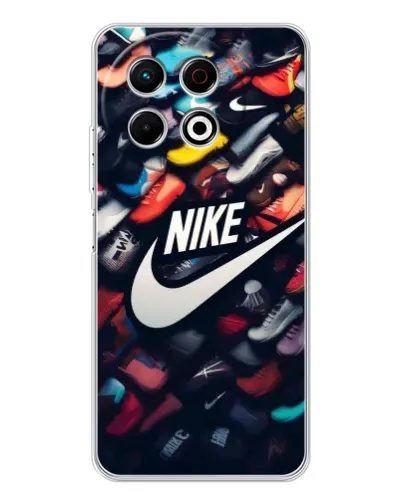 Чехол для TECNO Spark 40 Pro с картинкой «Коллекция кроссовок Nike» Чехол для TECNO Spark 40 Pro с картинкой «Коллекция кроссовок Nike»