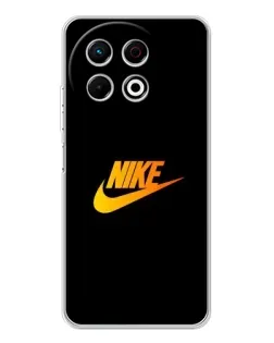 Чехол для TECNO Spark 40 Pro с картинкой «Золотой логотип Nike»