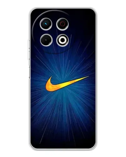 Чехол для TECNO Spark 40 Pro с картинкой «Синий пульс Nike» Чехол для TECNO Spark 40 Pro с картинкой «Синий пульс Nike»