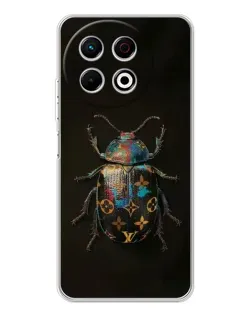 Чехол для TECNO Spark 40 Pro с картинкой «LV — мраморный принт»