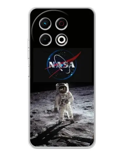 Чехол для TECNO Spark 40 Pro с картинкой «Астронавт на Луне» Чехол для TECNO Spark 40 Pro с картинкой «Астронавт на Луне»