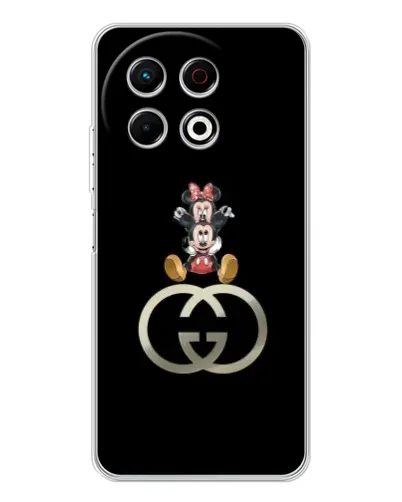 Чехол для TECNO Spark 40 Pro с картинкой «Минни Маус на лого» Чехол для TECNO Spark 40 Pro с картинкой «Минни Маус на лого»
