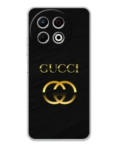 Чехол для TECNO Spark 40 Pro с картинкой «Золотой логотип Gucci» Чехол для TECNO Spark 40 Pro с картинкой «Золотой логотип Gucci»
