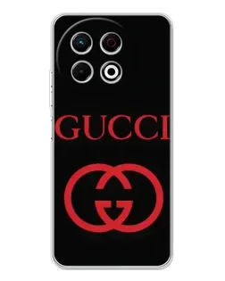 Чехол для TECNO Spark 40 Pro с картинкой «Gucci — красный логотип» Чехол для TECNO Spark 40 Pro с картинкой «Gucci — красный логотип»
