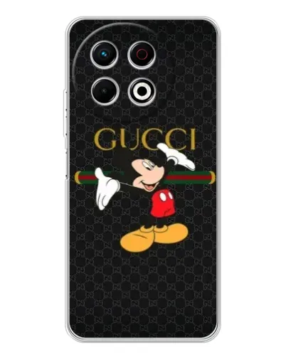 Чехол для TECNO Spark 40 Pro с картинкой «Микки Маус Gucci» Чехол для TECNO Spark 40 Pro с картинкой «Микки Маус Gucci»