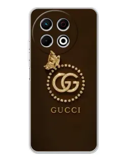 Чехол для TECNO Spark 40 Pro с картинкой «Gucci — золотая бабочка» Чехол для TECNO Spark 40 Pro с картинкой «Gucci — золотая бабочка»