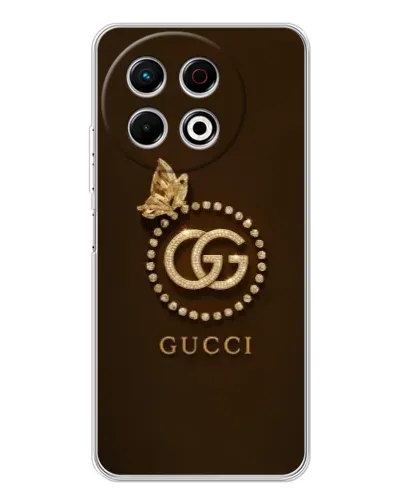Чехол для TECNO Spark 40 Pro с картинкой «Gucci — золотая бабочка» Чехол для TECNO Spark 40 Pro с картинкой «Gucci — золотая бабочка»