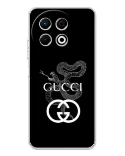 Чехол для TECNO Spark 40 Pro с картинкой «Gucci — серебряная змея» Чехол для TECNO Spark 40 Pro с картинкой «Gucci — серебряная змея»