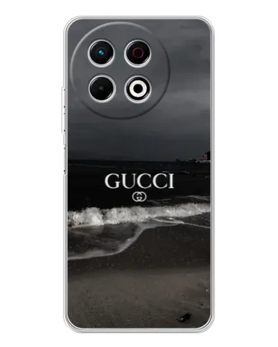 Чехол для TECNO Spark 40 Pro с картинкой «Gucci — морской прибой» Чехол для TECNO Spark 40 Pro с картинкой «Gucci — морской прибой»