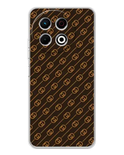Чехол для TECNO Spark 40 Pro с картинкой «Gucci — золотые диагонали» Чехол для TECNO Spark 40 Pro с картинкой «Gucci — золотые диагонали»