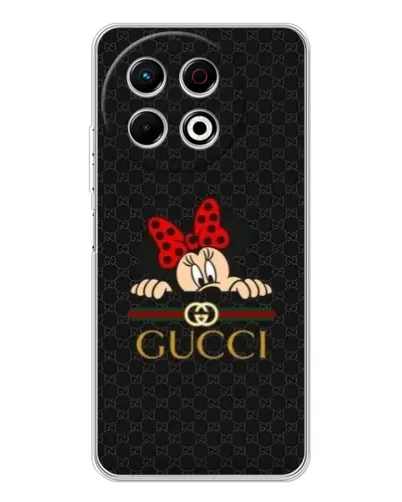 Чехол для TECNO Spark 40 Pro с картинкой «Минни Маус Gucci — черный» Чехол для TECNO Spark 40 Pro с картинкой «Минни Маус Gucci — черный»
