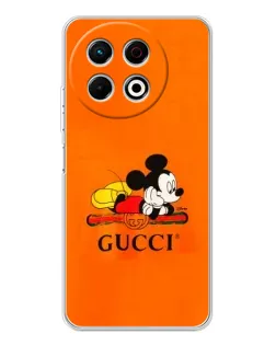 Чехол для TECNO Spark 40 Pro с картинкой «Микки Маус Gucci — оранж» Чехол для TECNO Spark 40 Pro с картинкой «Микки Маус Gucci — оранж»
