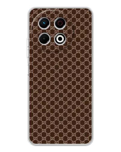 Чехол для TECNO Spark 40 Pro с картинкой «Gucci — шоколадная сетка» Чехол для TECNO Spark 40 Pro с картинкой «Gucci — шоколадная сетка»