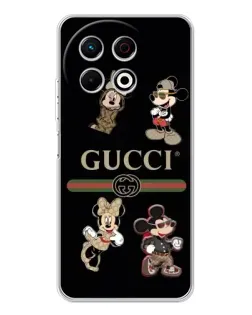 Чехол для TECNO Spark 40 Pro с картинкой «Gucci — герои Disney и монограмма» Чехол для TECNO Spark 40 Pro с картинкой «Gucci — герои Disney и монограмма»