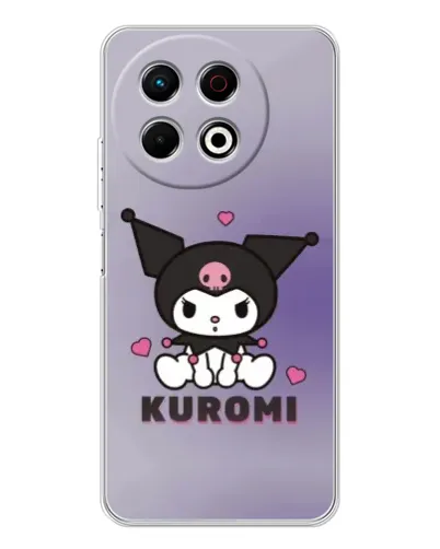 Чехол для TECNO Spark 40 Pro с картинкой «Kuromi — фиолетовый арт» Чехол для TECNO Spark 40 Pro с картинкой «Kuromi — фиолетовый арт»
