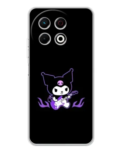 Чехол для TECNO Spark 40 Pro с картинкой «Электрическая Kuromi» Чехол для TECNO Spark 40 Pro с картинкой «Электрическая Kuromi»