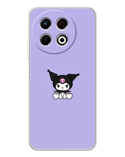 Чехол для TECNO Spark 40 Pro с картинкой «Kuromi — фиолетовый минимализм» Чехол для TECNO Spark 40 Pro с картинкой «Kuromi — фиолетовый минимализм»