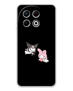 Чехол для TECNO Spark 40 Pro с картинкой «My Melody и Kuromi»