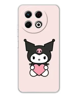 Чехол для TECNO Spark 40 Pro с картинкой «Kuromi и сердце»