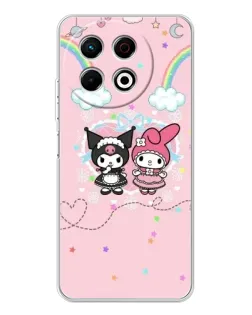 Чехол для TECNO Spark 40 Pro с картинкой «My Melody и Kuromi»