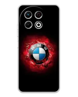 Чохол для TECNO Spark 40 Pro з картинкою «Логотип BMW — спалах»