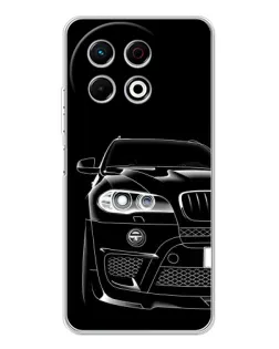 Чохол для TECNO Spark 40 Pro з картинкою «Темний силует BMW»