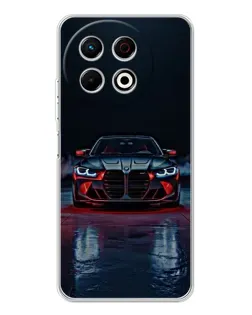 Чохол для TECNO Spark 40 Pro з картинкою «BMW на мокрій дорозі»
