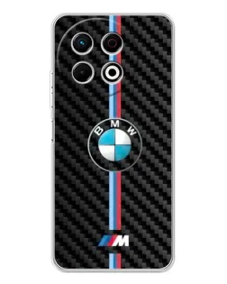 Чохол для TECNO Spark 40 Pro з картинкою «Емблема BMW та карбон»