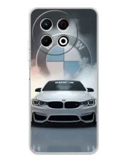 Чохол для TECNO Spark 40 Pro з картинкою «BMW в білому диму»