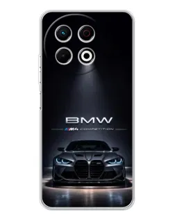 Чохол для TECNO Spark 40 Pro з картинкою «BMW крізь нічне місто»