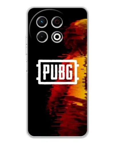Чехол для TECNO Spark 40 Pro с картинкой «Яркий логотип PUBG»