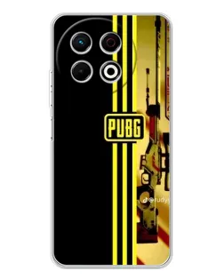 Чехол для TECNO Spark 40 Pro с картинкой «PUBG — камуфляжный шлем»