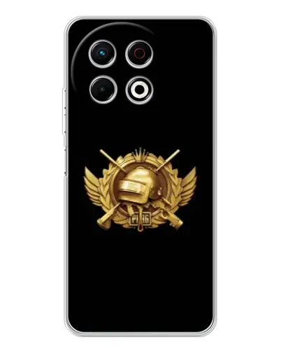Чехол для TECNO Spark 40 Pro с картинкой «PUBG — оранжевый градиент»