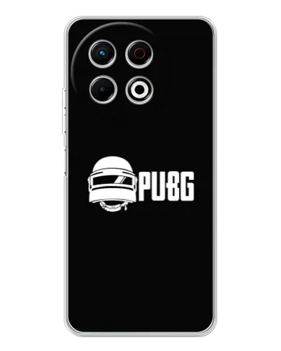 Чехол для TECNO Spark 40 Pro с картинкой «PUBG — классический лого»